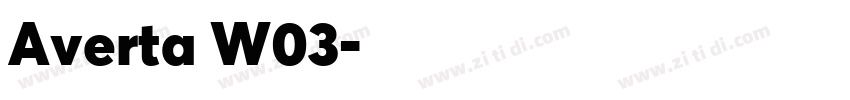 Averta W03字体转换